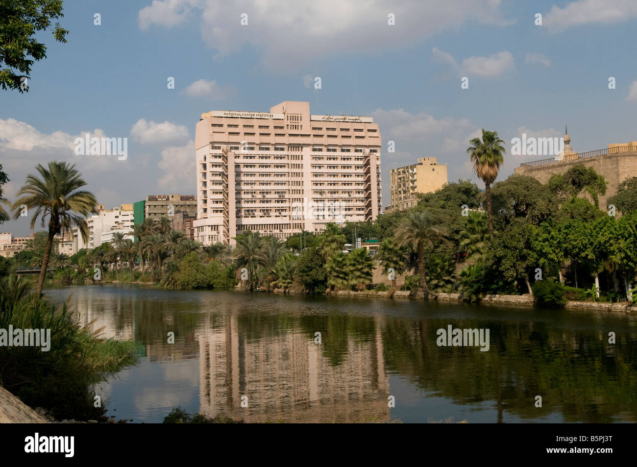 View of Garden city a wellplanned and leafy district of central Cairo