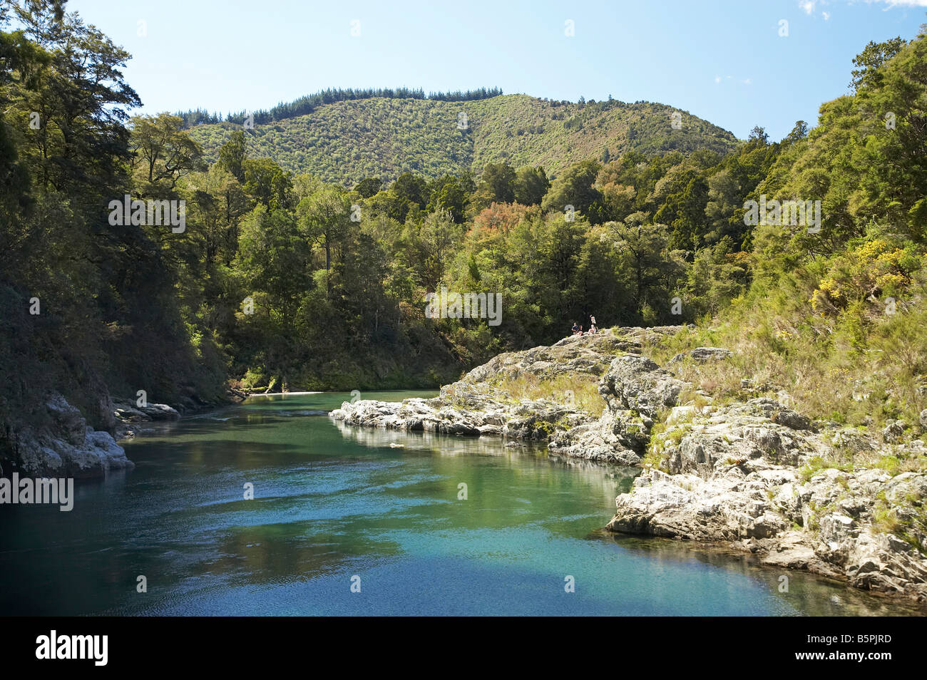 Pelorus River at Pelorus Bridge Marlborough South Island New Zealand Stock Photo