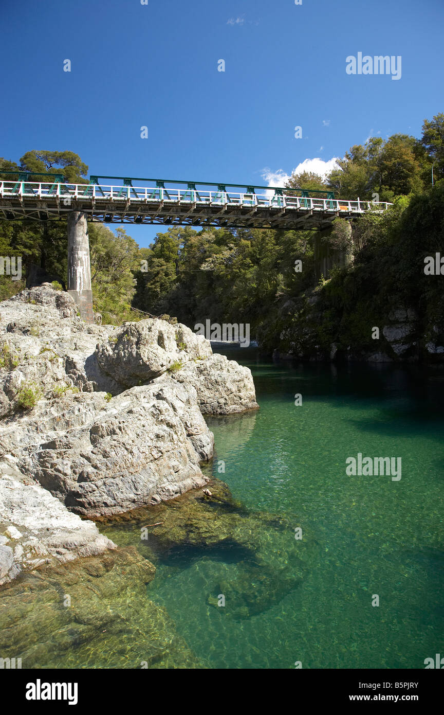 Pelorus River and Pelorus Bridge Marlborough South Island New Zealand Stock Photo
