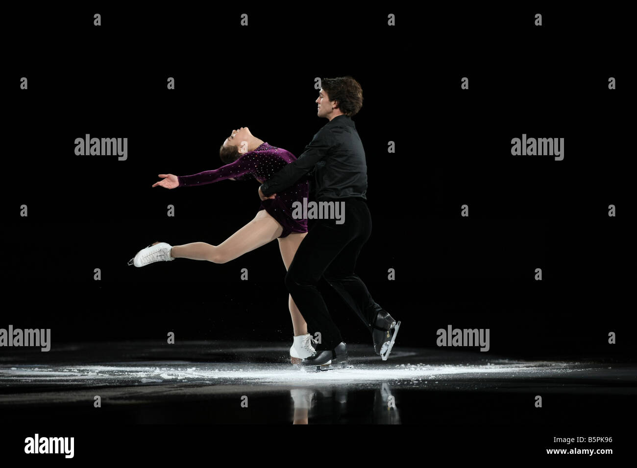 Jessica Dubet and Bryce Davidson of Canada skates in the Gala show at