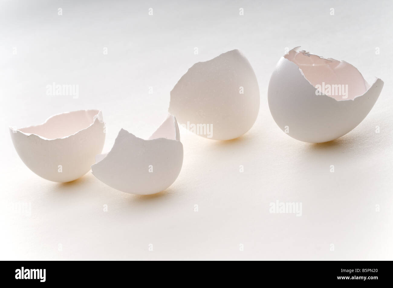 empty eggshells Stock Photo