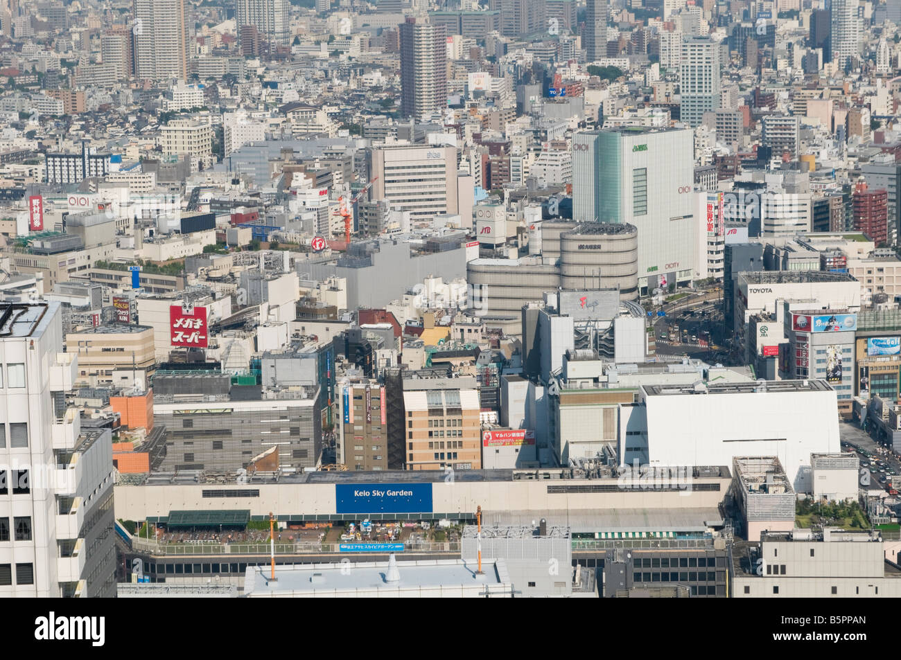 Aerial View of Shinjuku, Tokyo Stock Photo