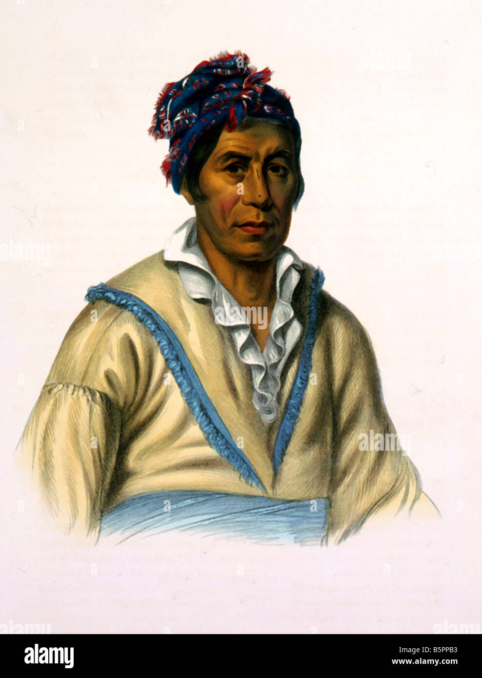 Cherokee War Chief Stock Photo