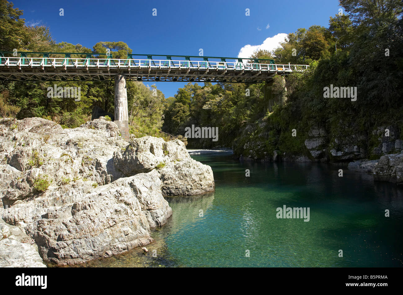 Pelorus River and Pelorus Bridge Marlborough South Island New Zealand Stock Photo