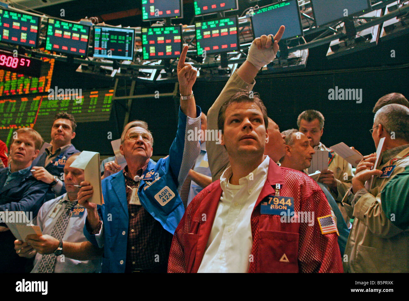 New York Board of Trade commodities floor Stock Photo Alamy