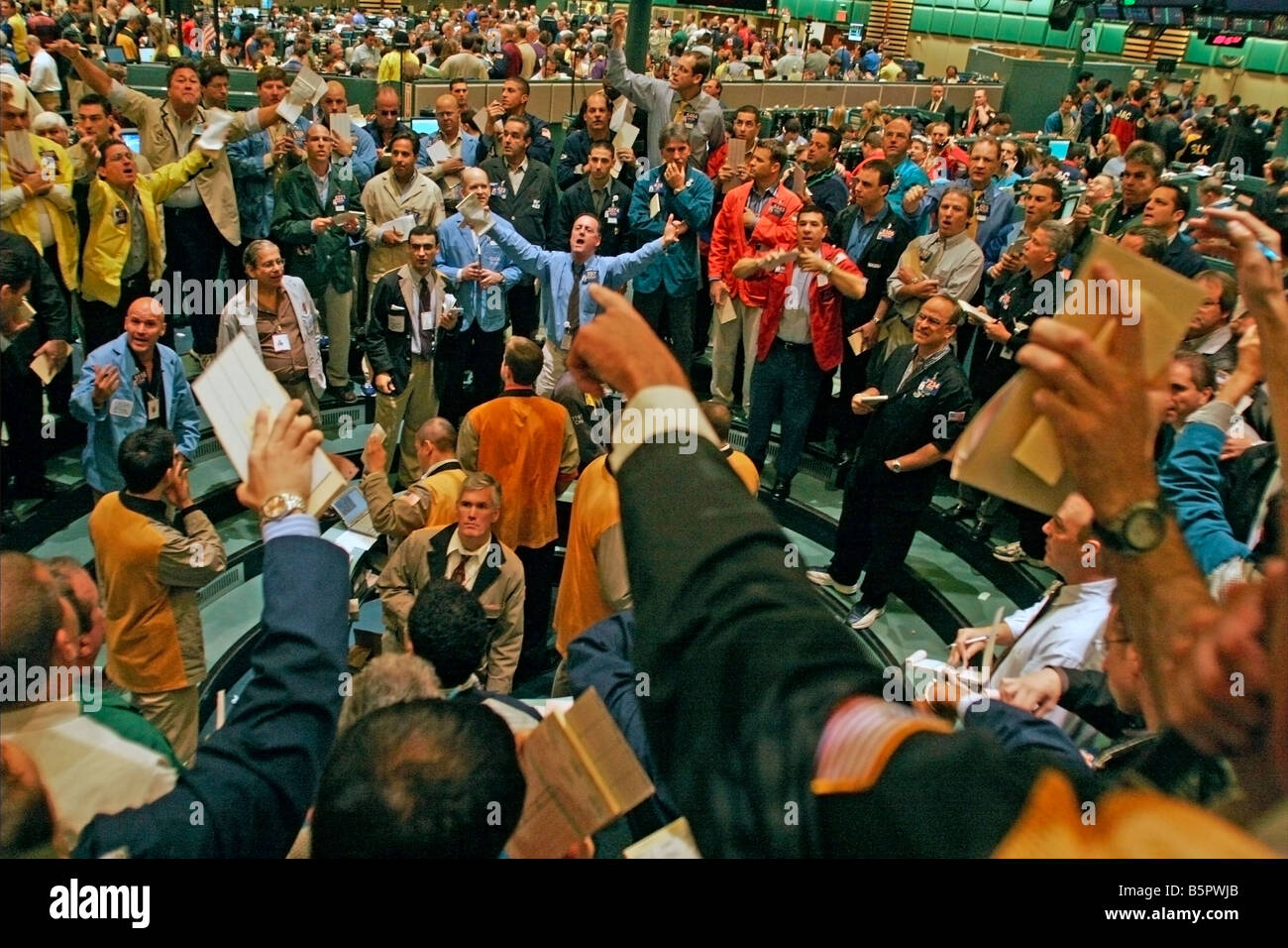 New York Board of Trade commodities floor Stock Photo Alamy