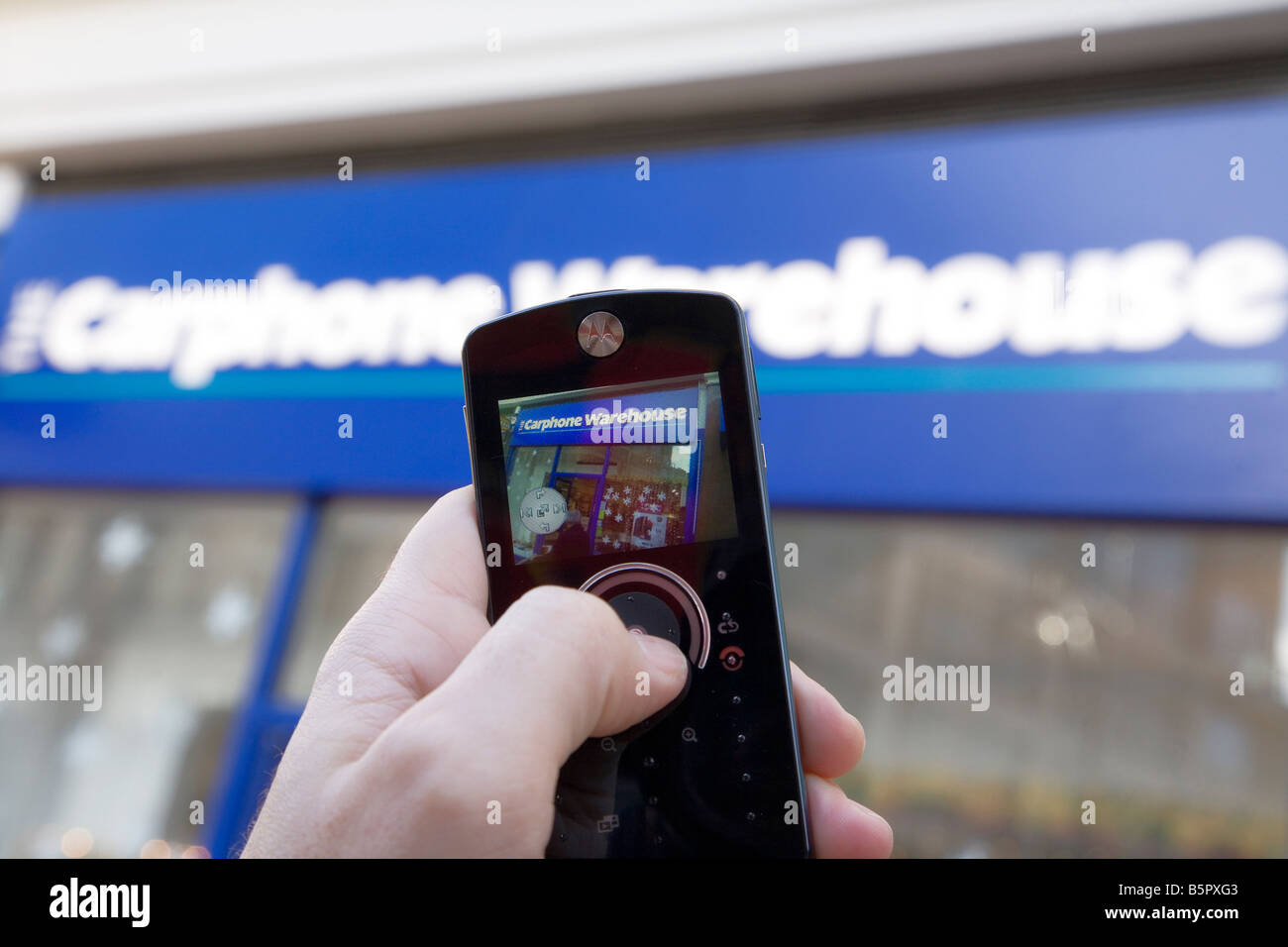 Carphone Warehouse mobile phone shop Stock Photo