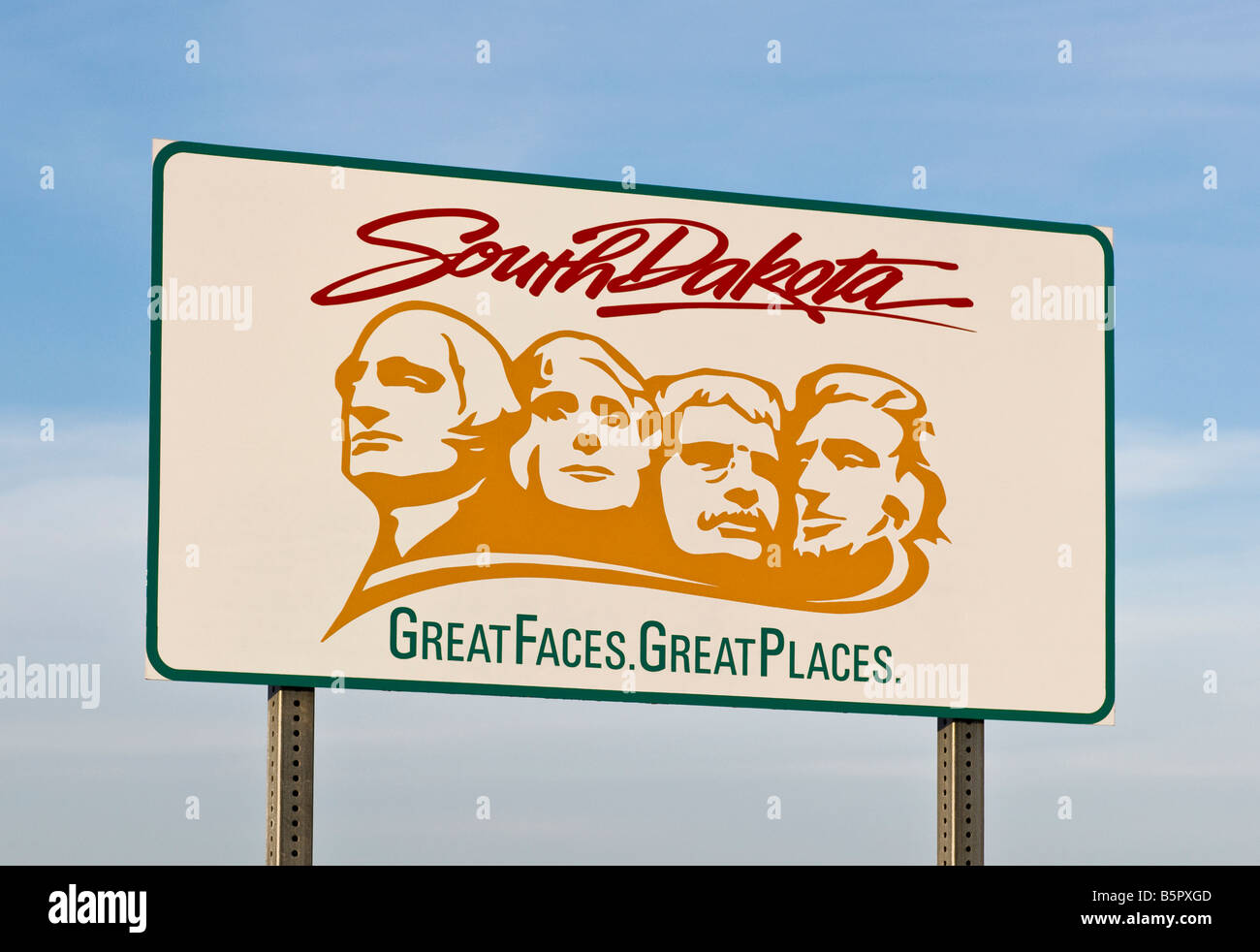State Line Welcomesign South dakota sign hi-res stock photography and images - Alamy