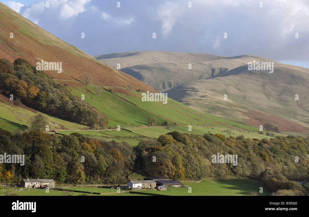 Howgill fells Cumbria England from Grayrigg forest Stock Photo