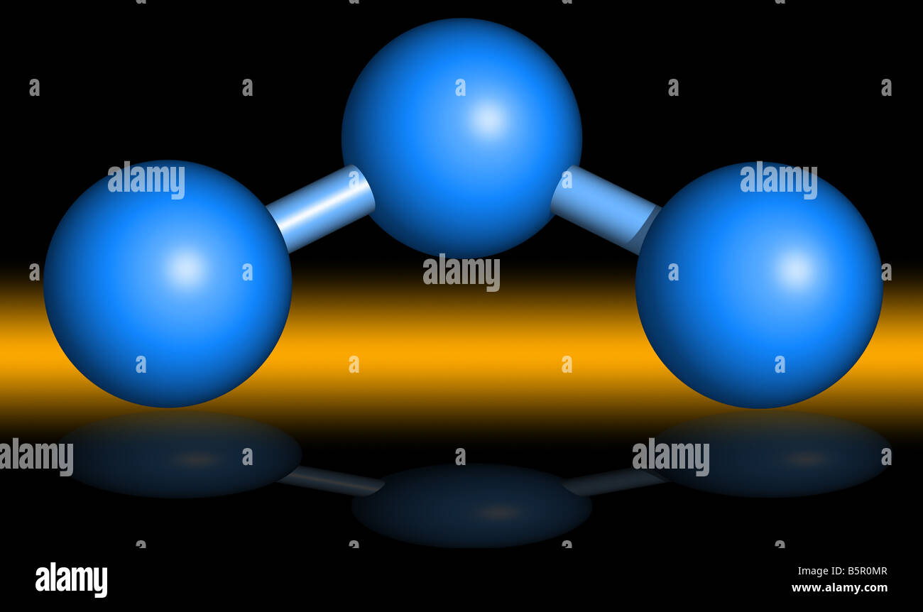 Ozone O3 Molecule Stock Photo