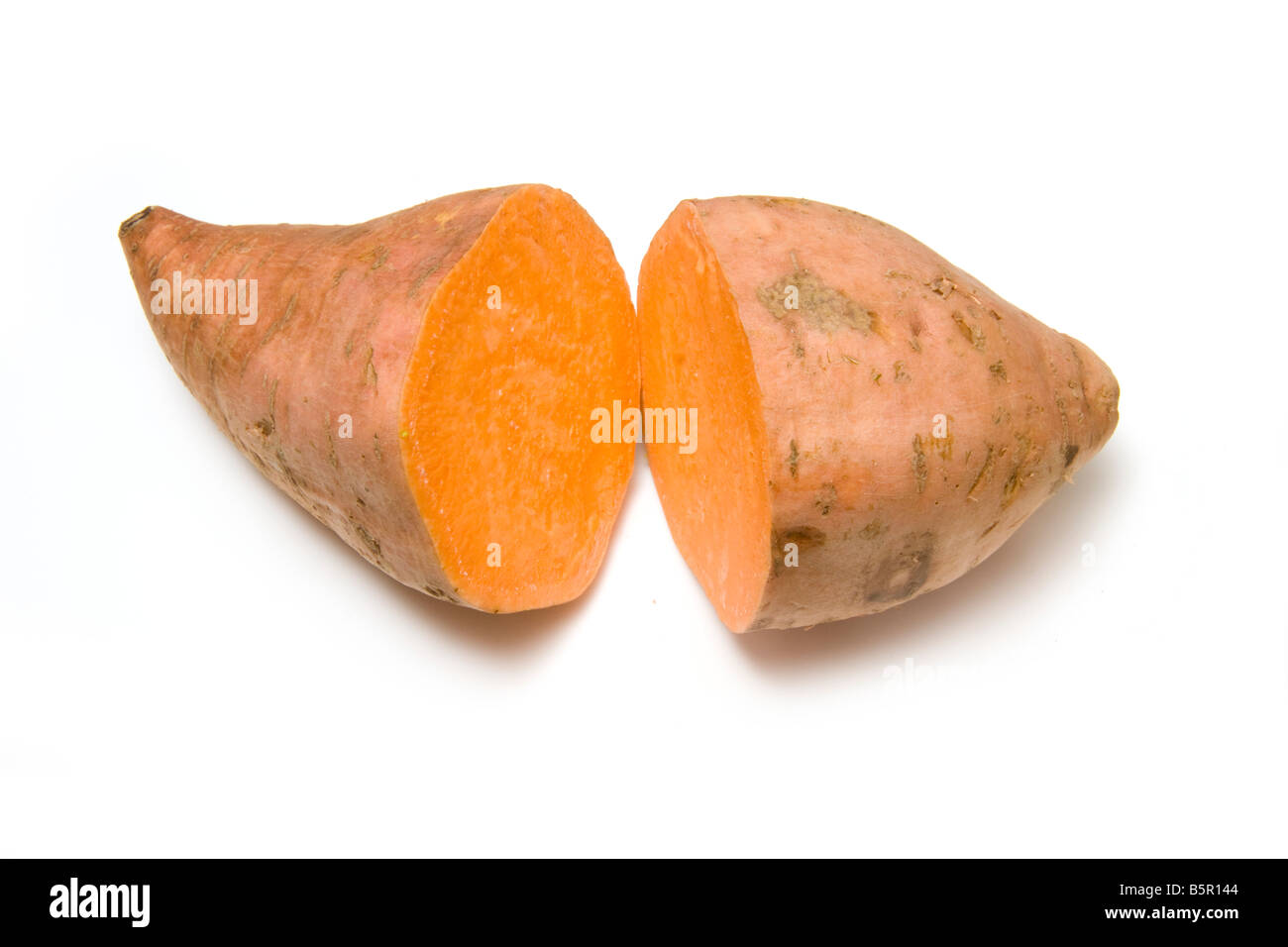 Sweet potato isolated on a white studio background Stock Photo