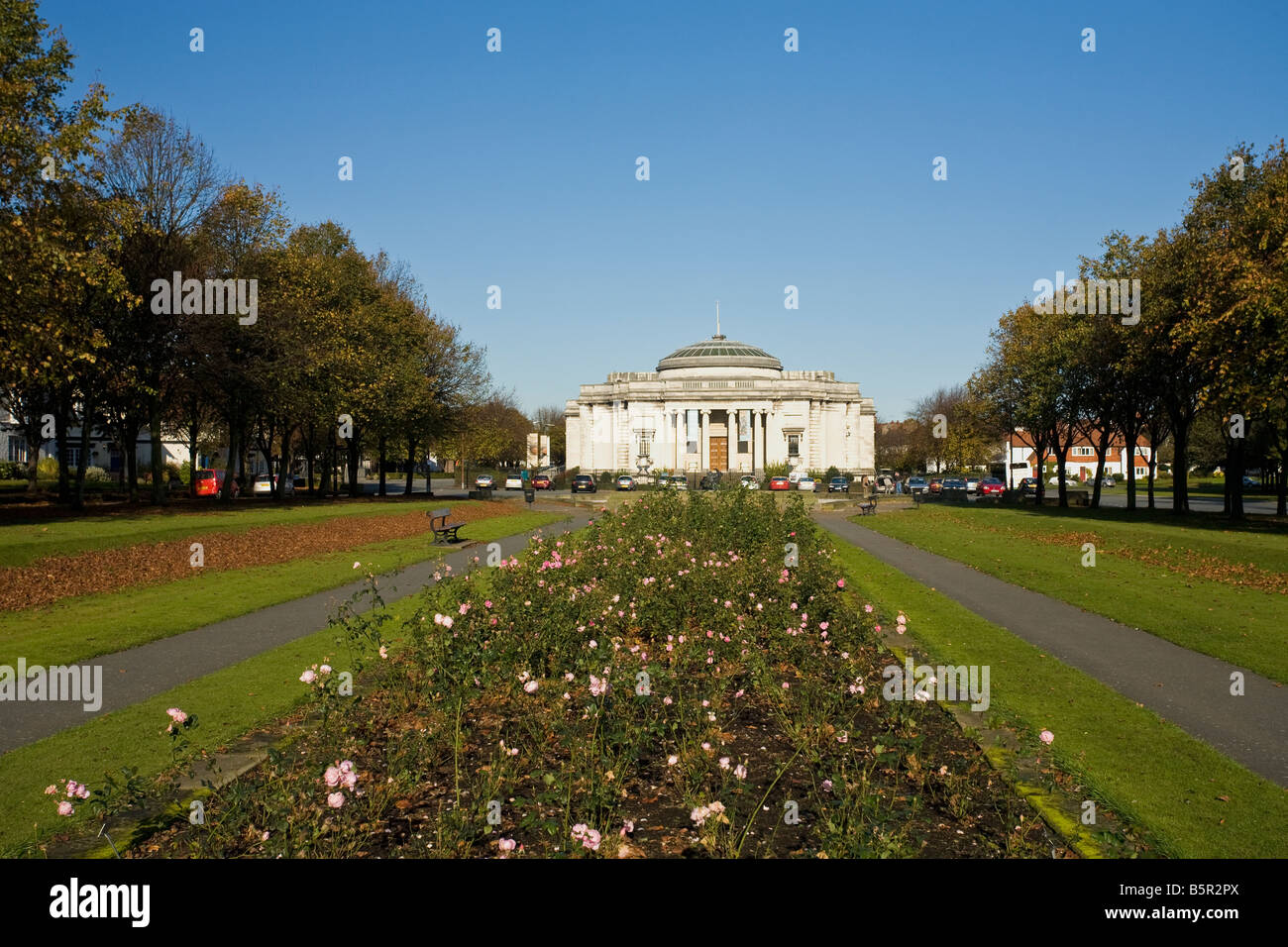 Lady Lever Gallery and gardens in Port Sunlight Model Village Wirral Peninsula Merseyside England UK United Kingdom GB Great Bri Stock Photo