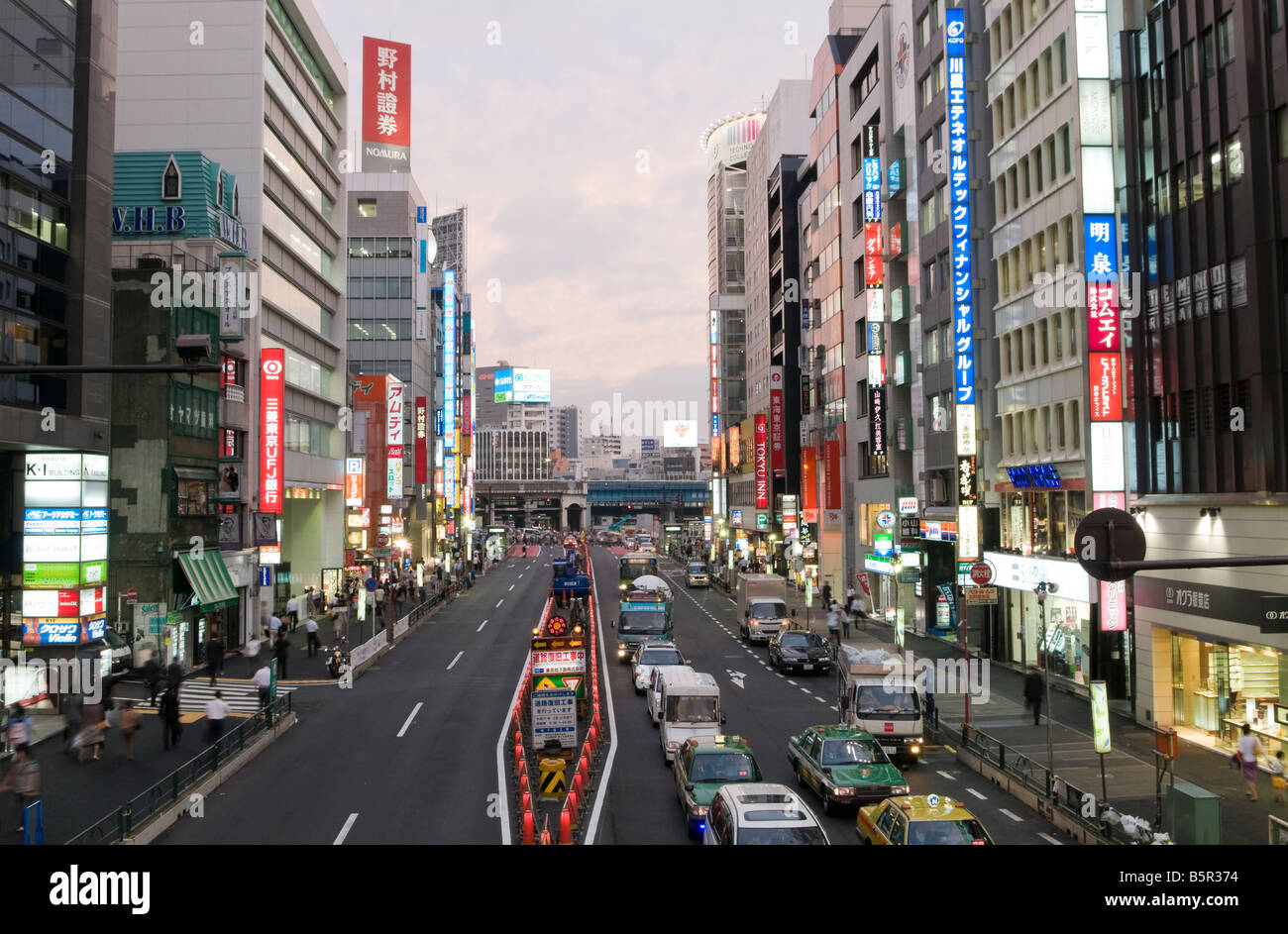 Street in Shibuya, Tokyo Stock Photo