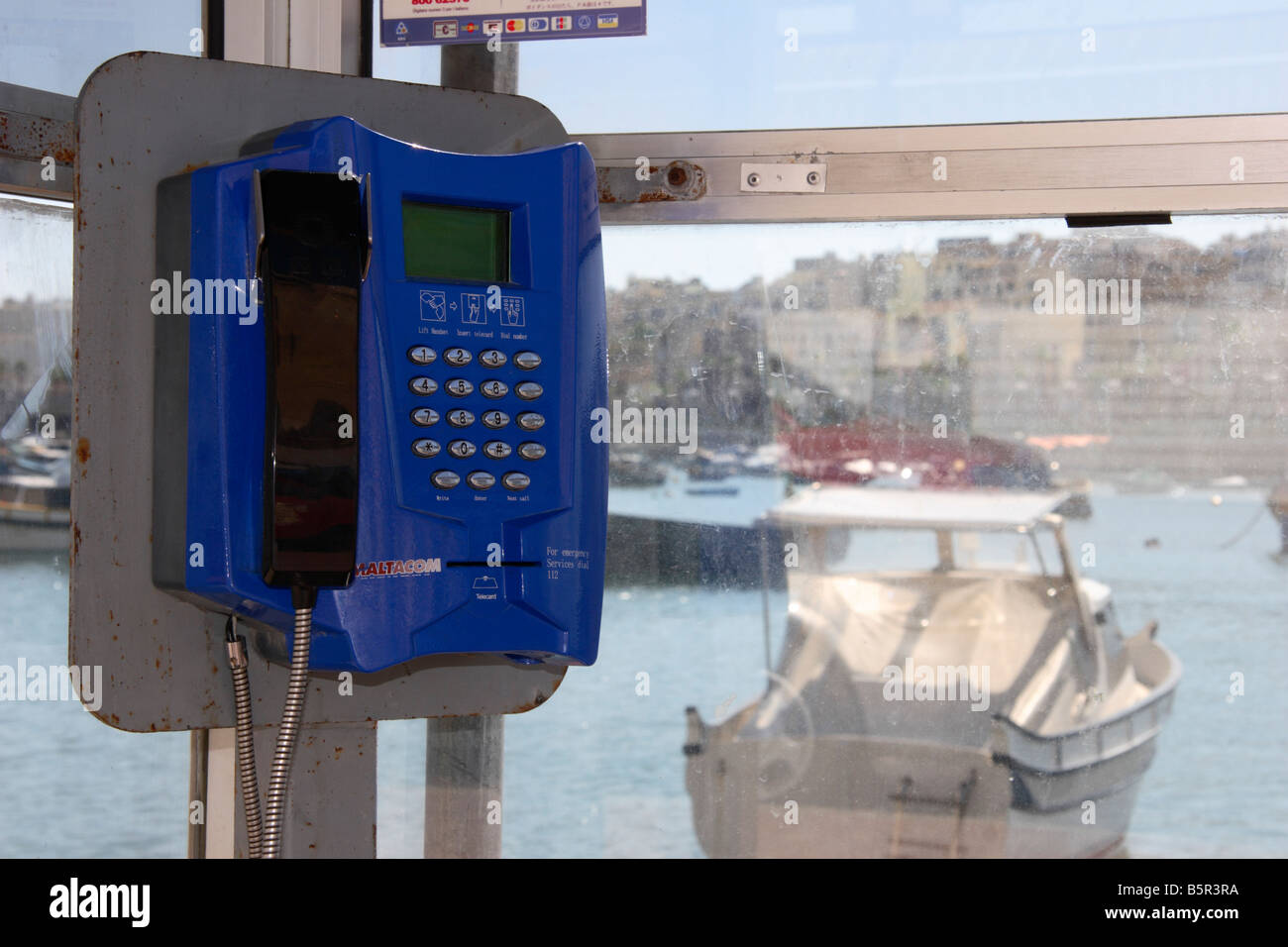 A "Card Phone" telephone box in Malta Stock Photo Alamy