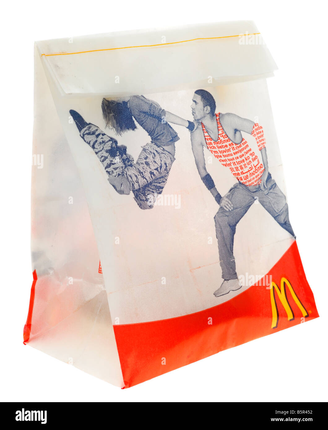 Mcdonalds paper bag Cut Out Stock Images & Pictures - Alamy