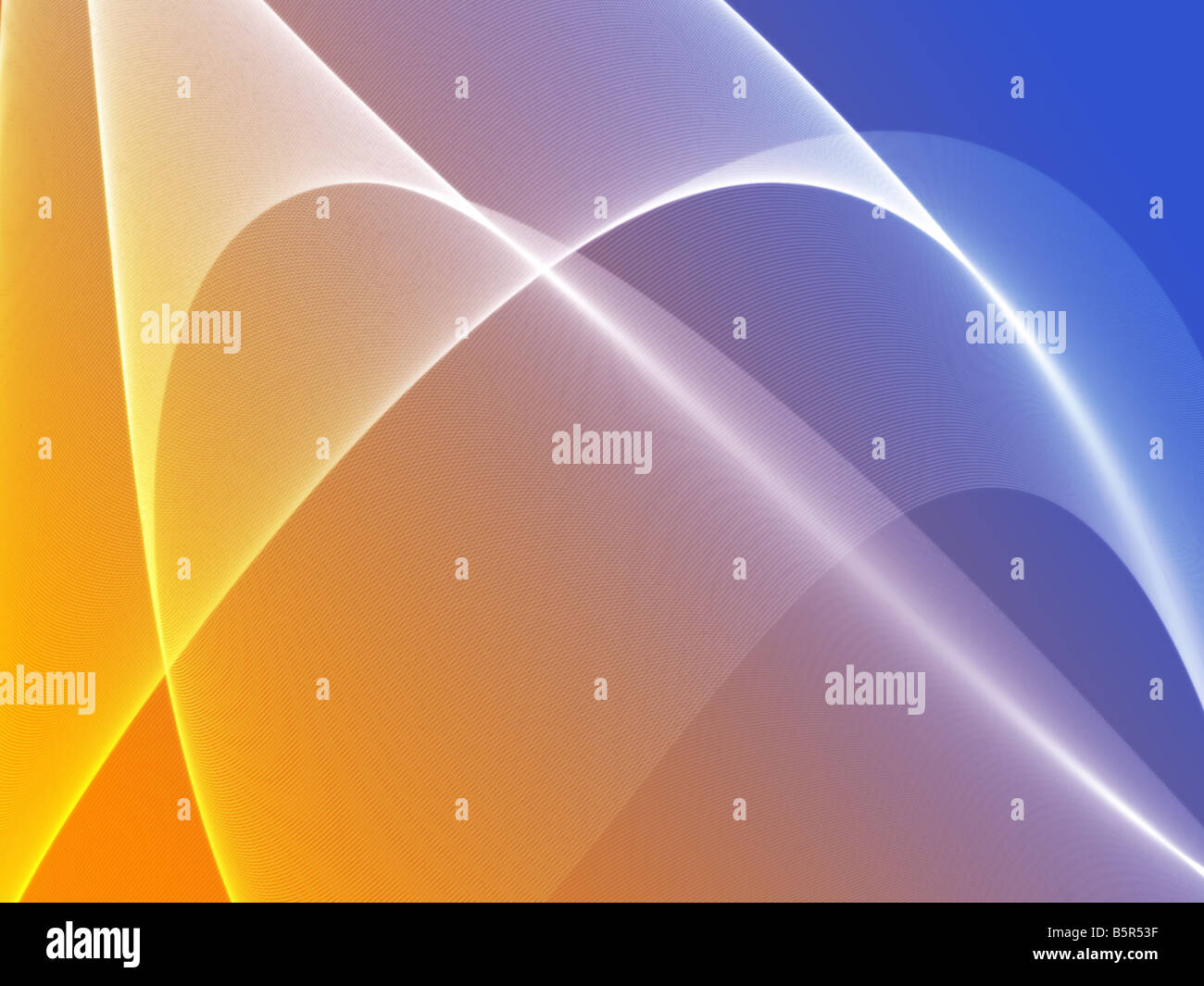 Abstract wallpaper illustration of wavy flowing energy and colors Stock ...