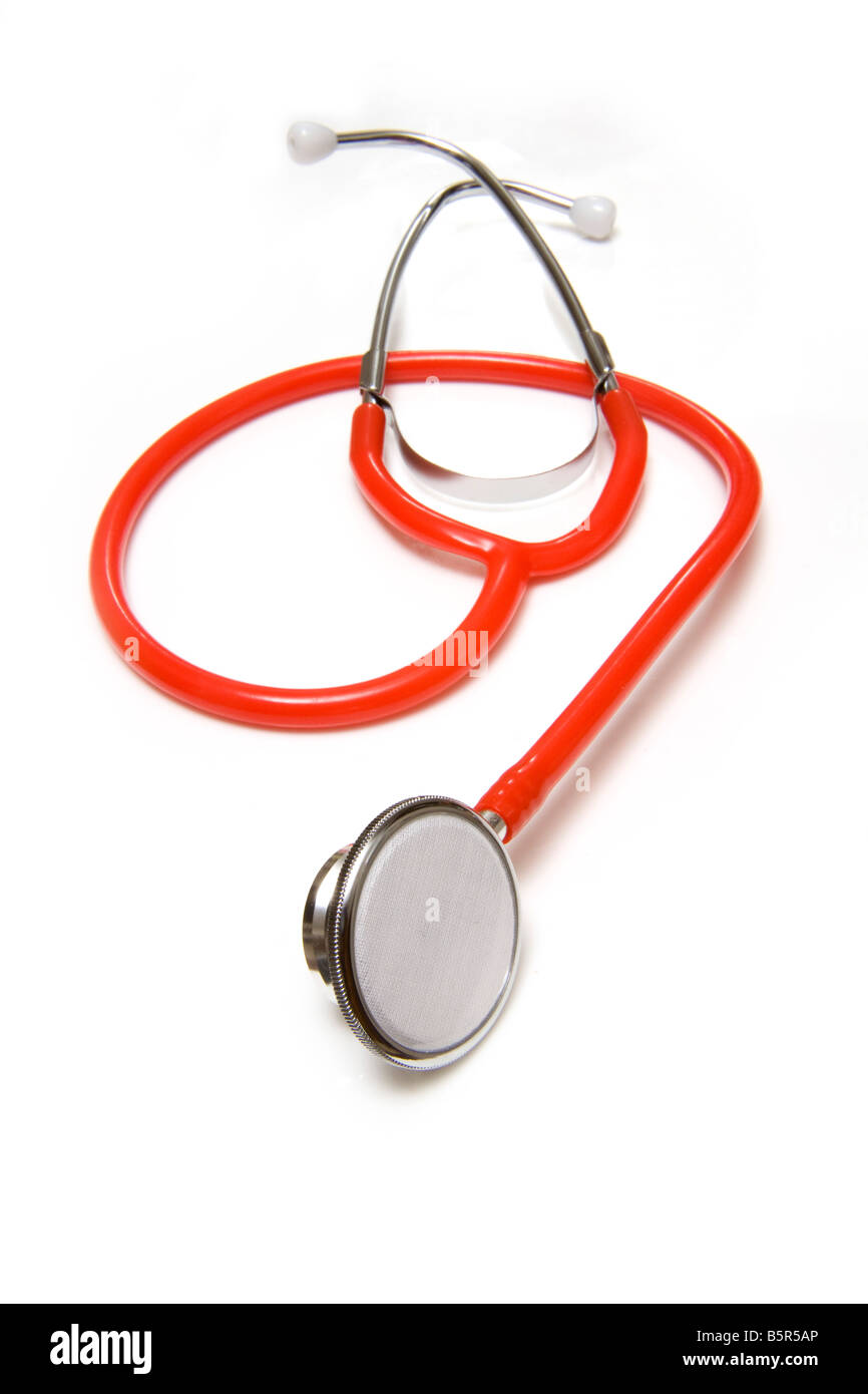 stethoscope isolated on a white studio background Stock Photo - Alamy