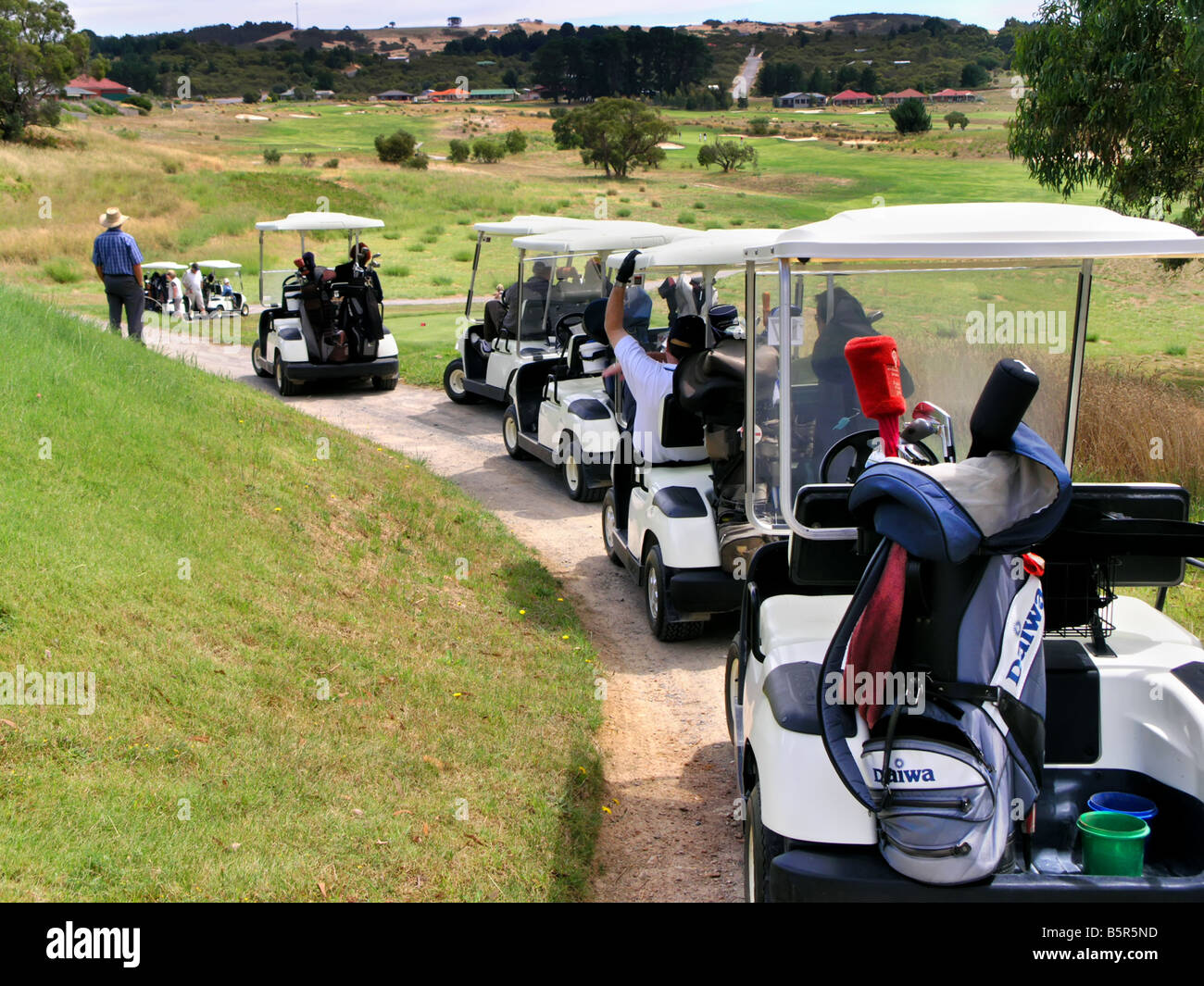 Golf buggies hi-res stock photography and images - Alamy