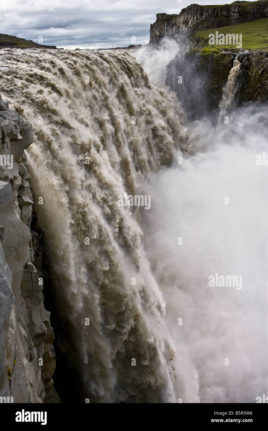 Dettifoss Waterfalls Iceland Stock Photo