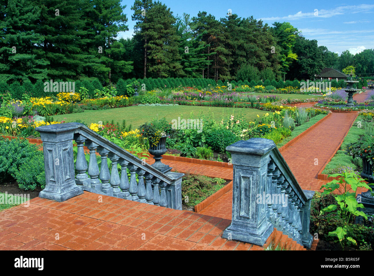 View Of The Perennial Garden In Clemens Gardens St Cloud Stock