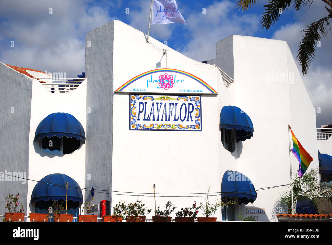 Playaflor Hotel, Playa de Las Americas, Tenerife, Canary Islands, Spain Stock Photo