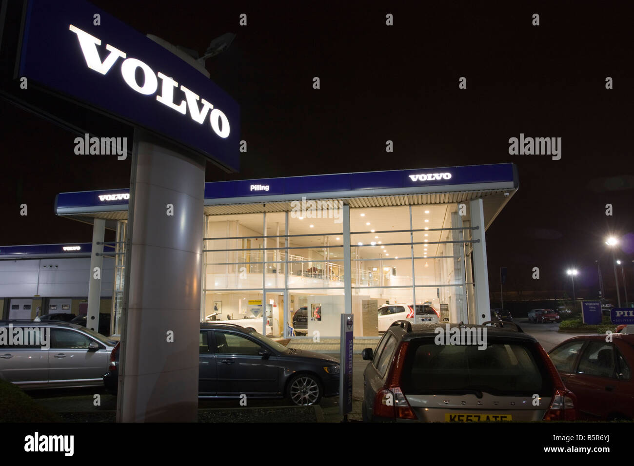 Volvo showroom - Milton Keynes - Buckinghamshire Stock Photo