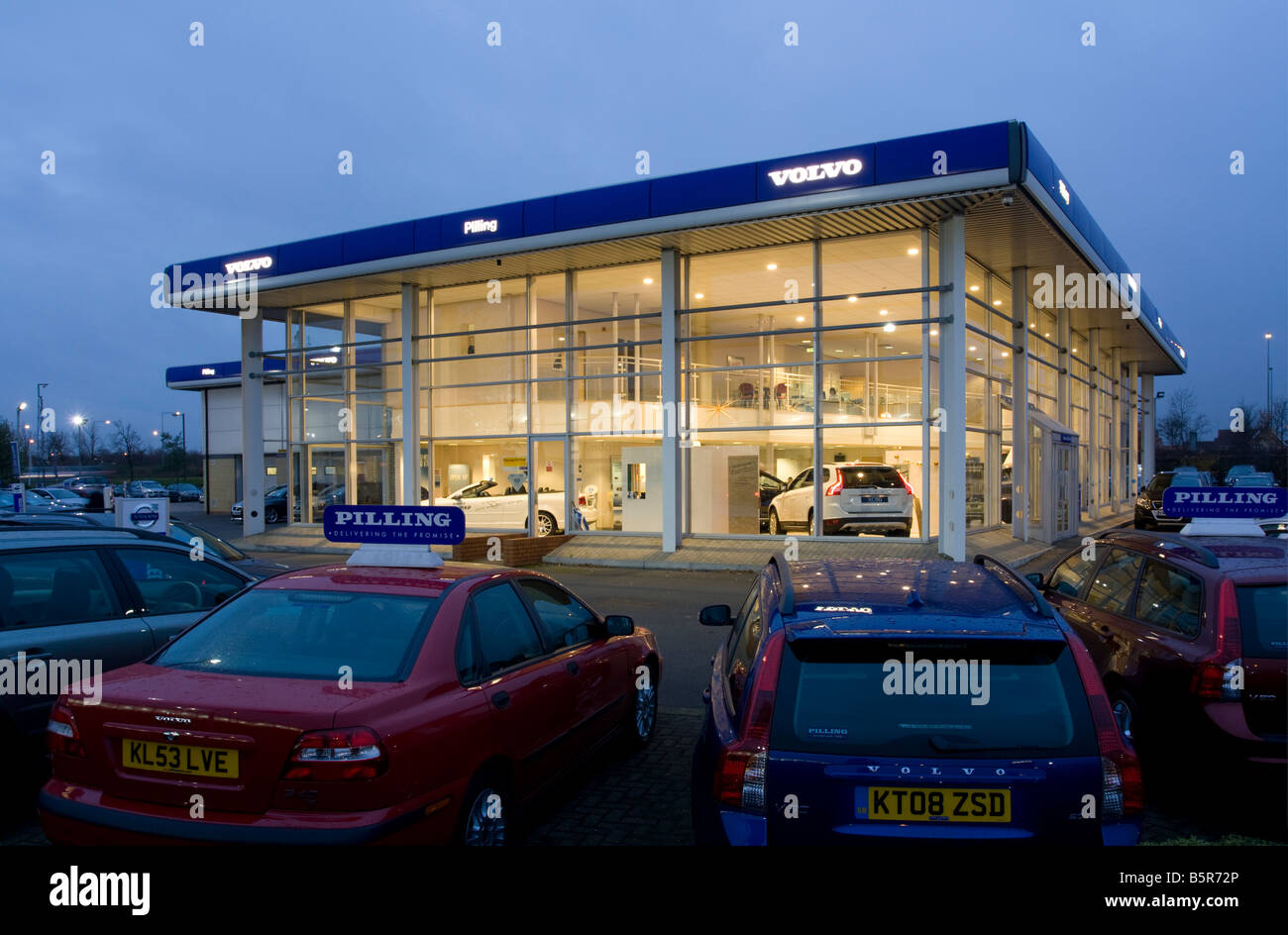 Volvo Showroom - Milton Keynes - Buckinghamshire Stock Photo