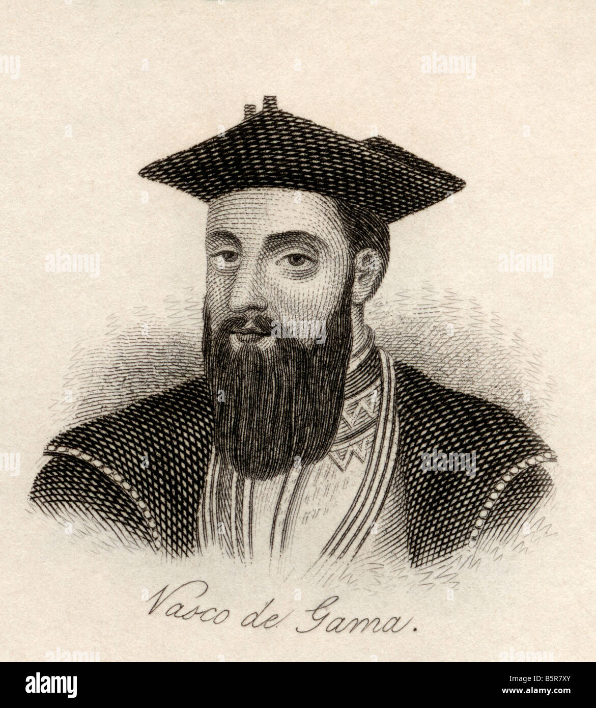 Vasco da Gama, 1st Count of Vidigueira, c. 1460 -1524. Portuguese explorer. Stock Photo