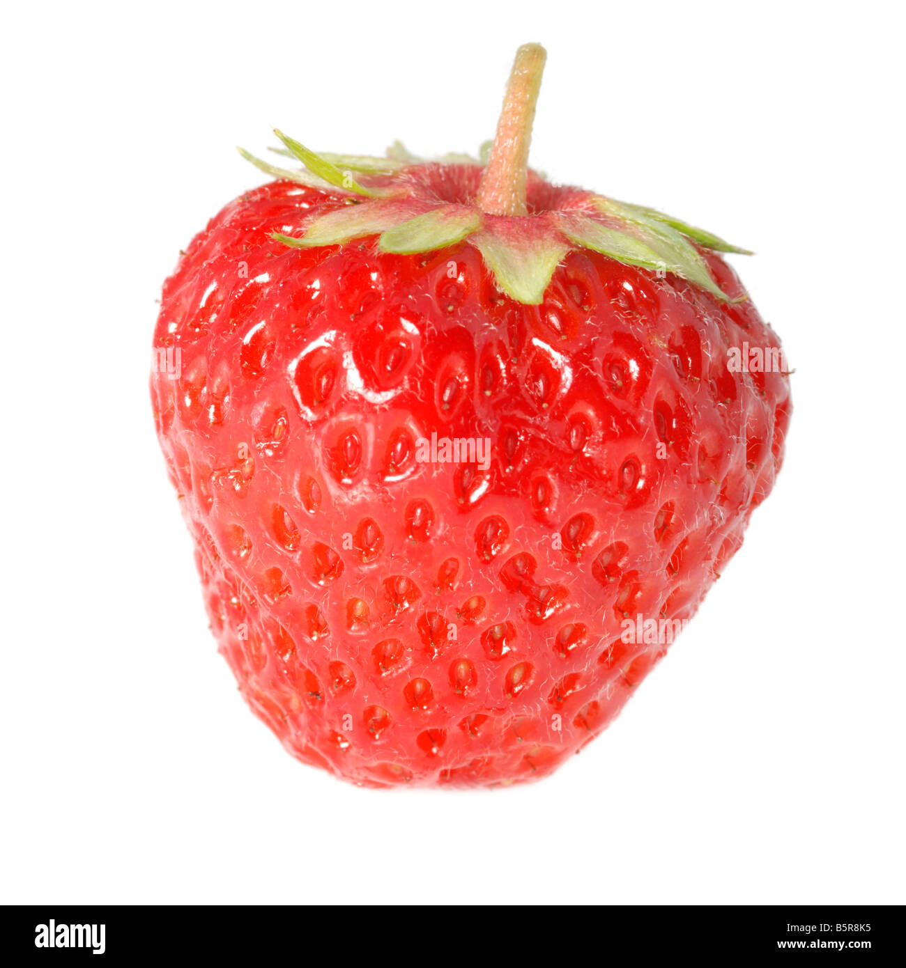 Strawberry A berry isolated on a white background Stock Photo - Alamy