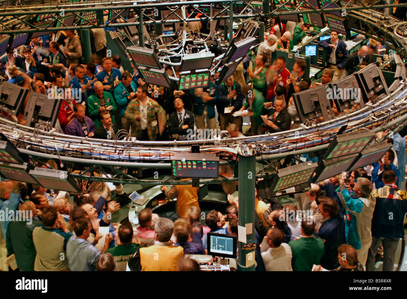 New York Board of Trade trading floor Stock Photo