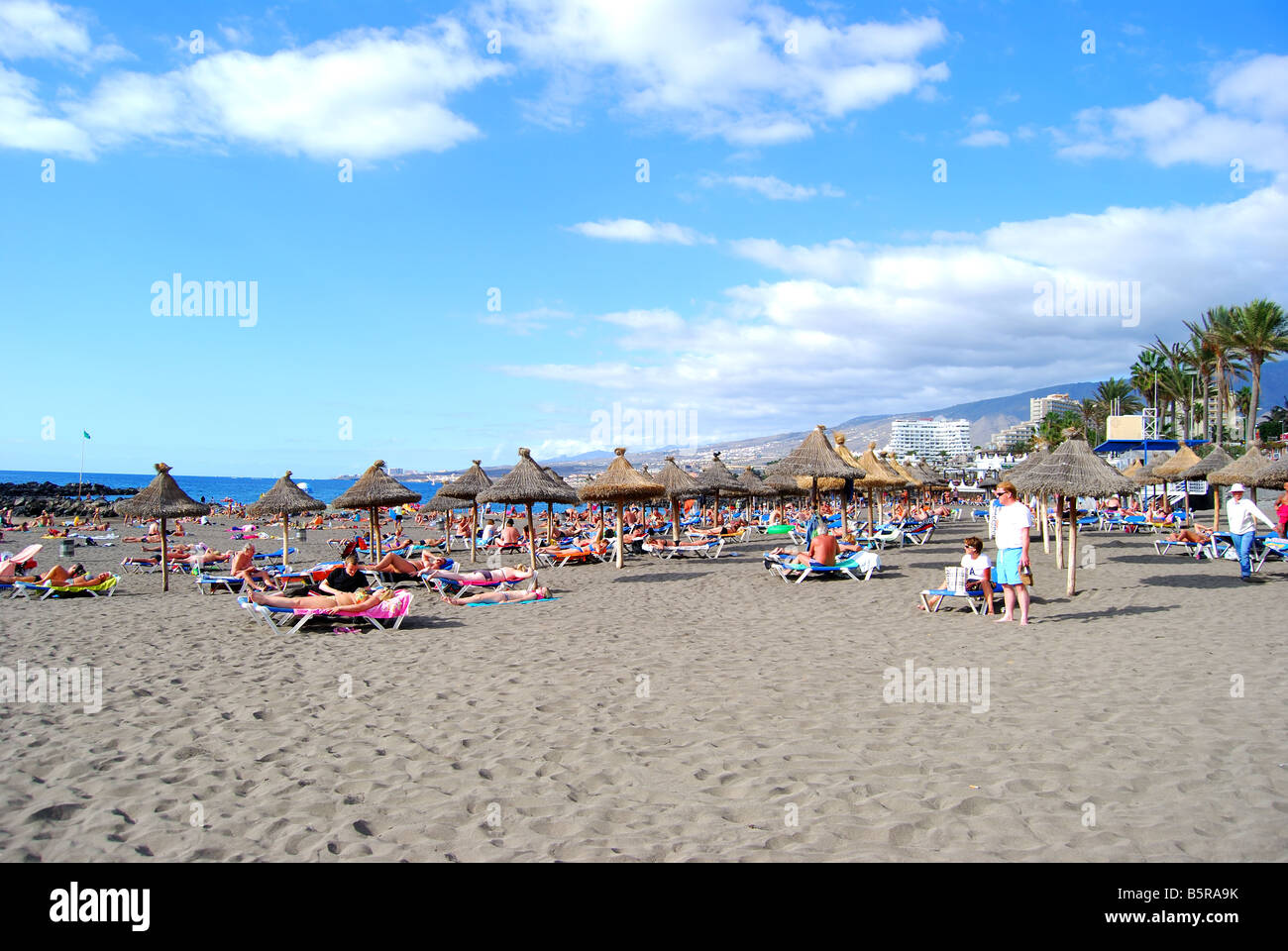 Playa de Las Americas, Tenerife, Canary Islands, Spain Stock Photo