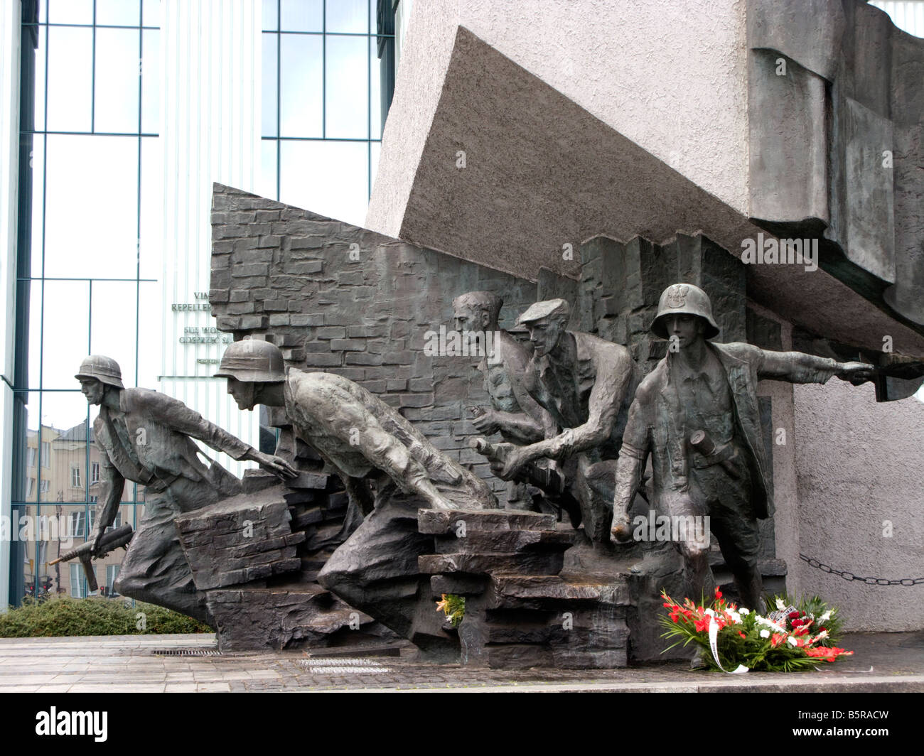 Warsaw Uprising Memorial Stock Photo