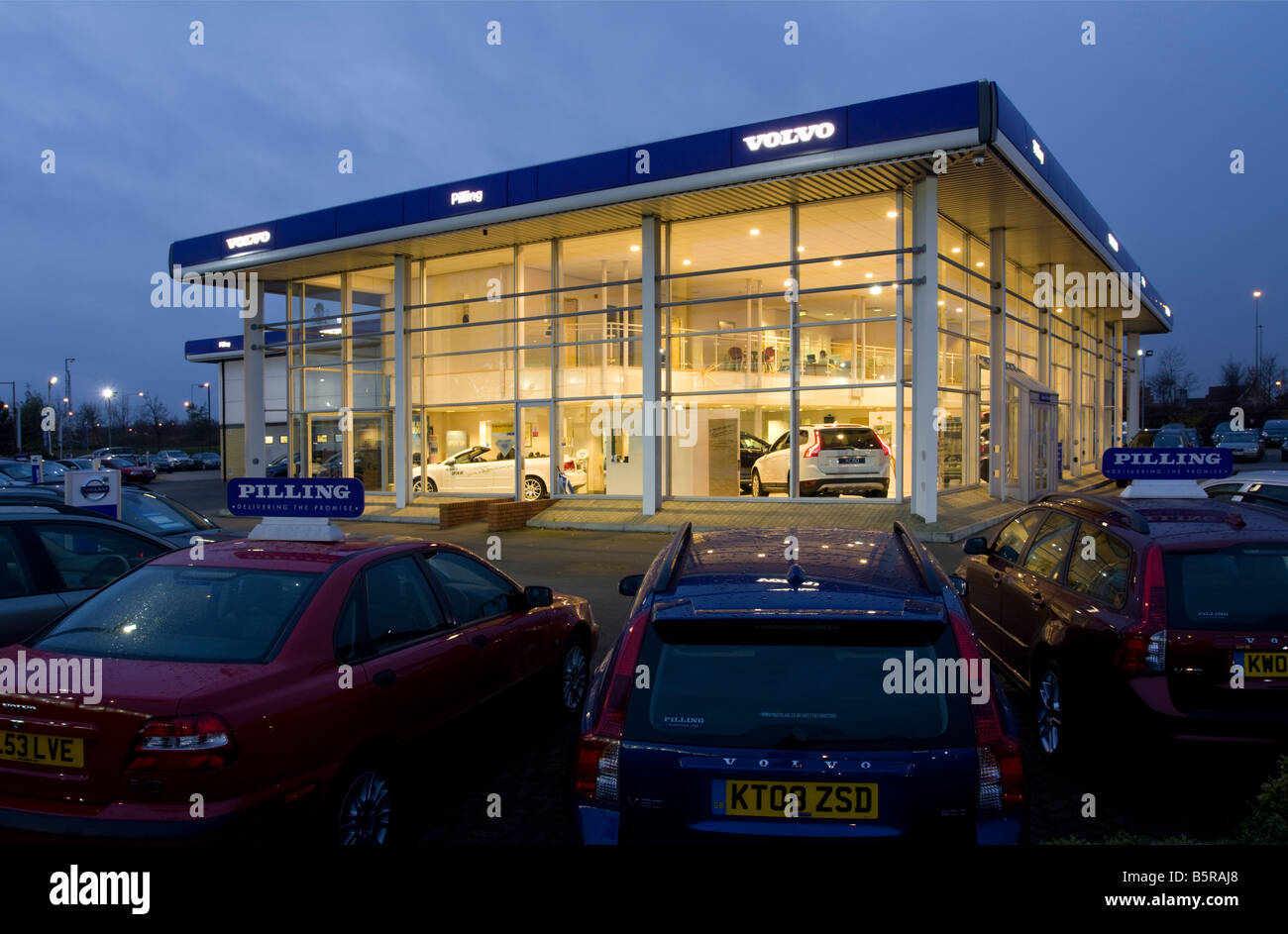 Volvo Showroom - Milton Keynes - Buckinghamshire Stock Photo