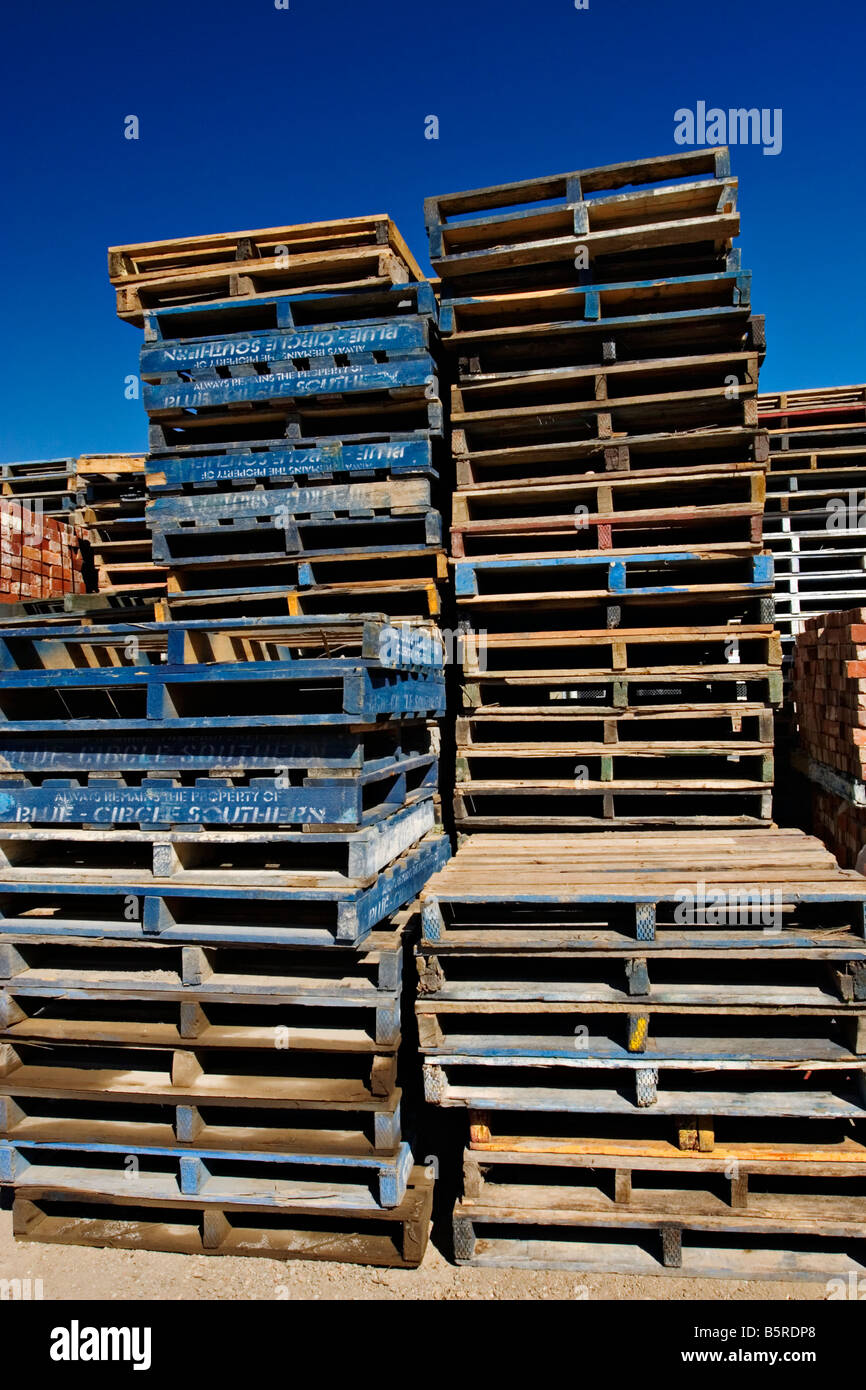 Freight Handling / Stacks of Shipping Pallets.Melbourne Victoria