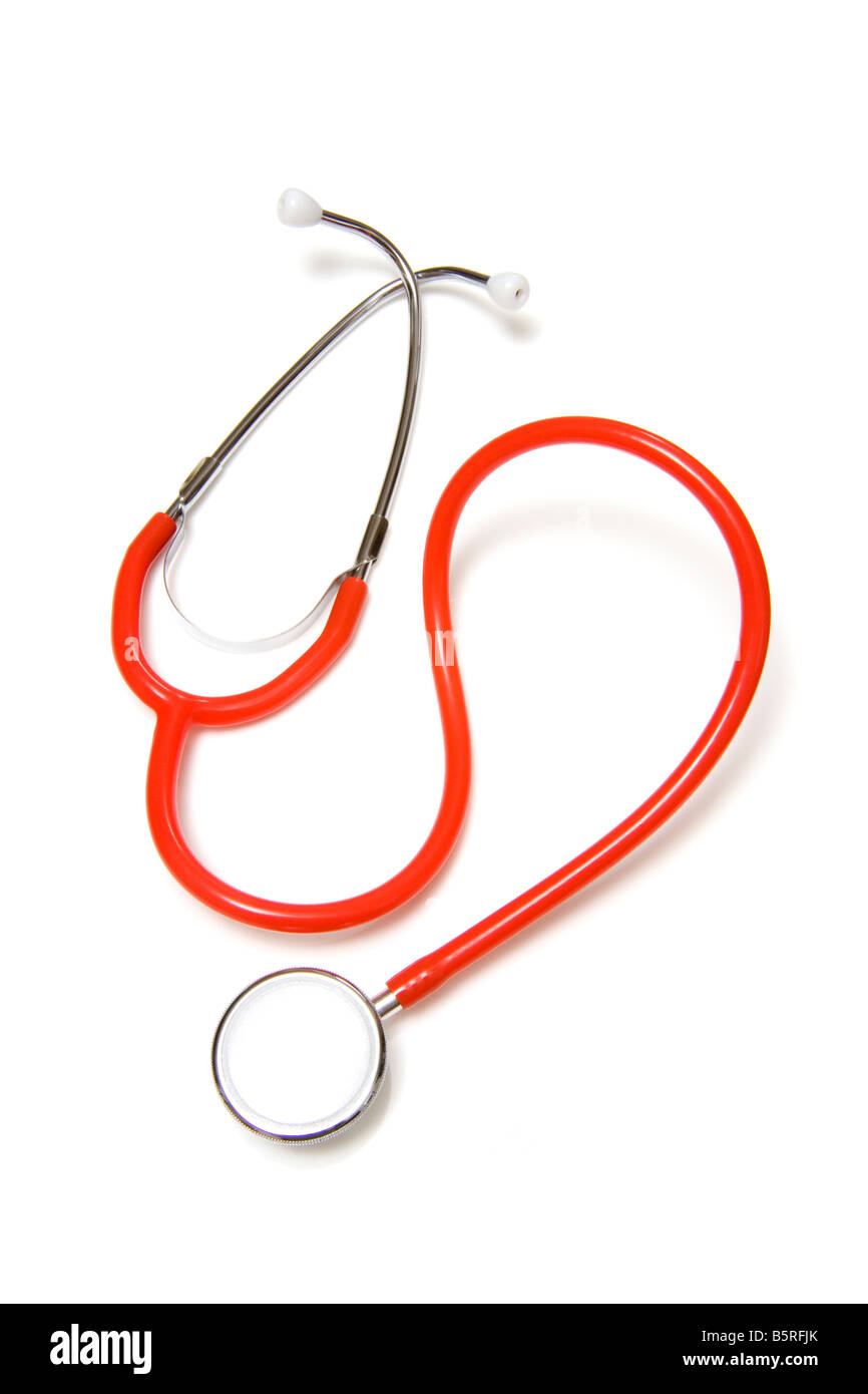 stethoscope isolated on a white studio background Stock Photo - Alamy