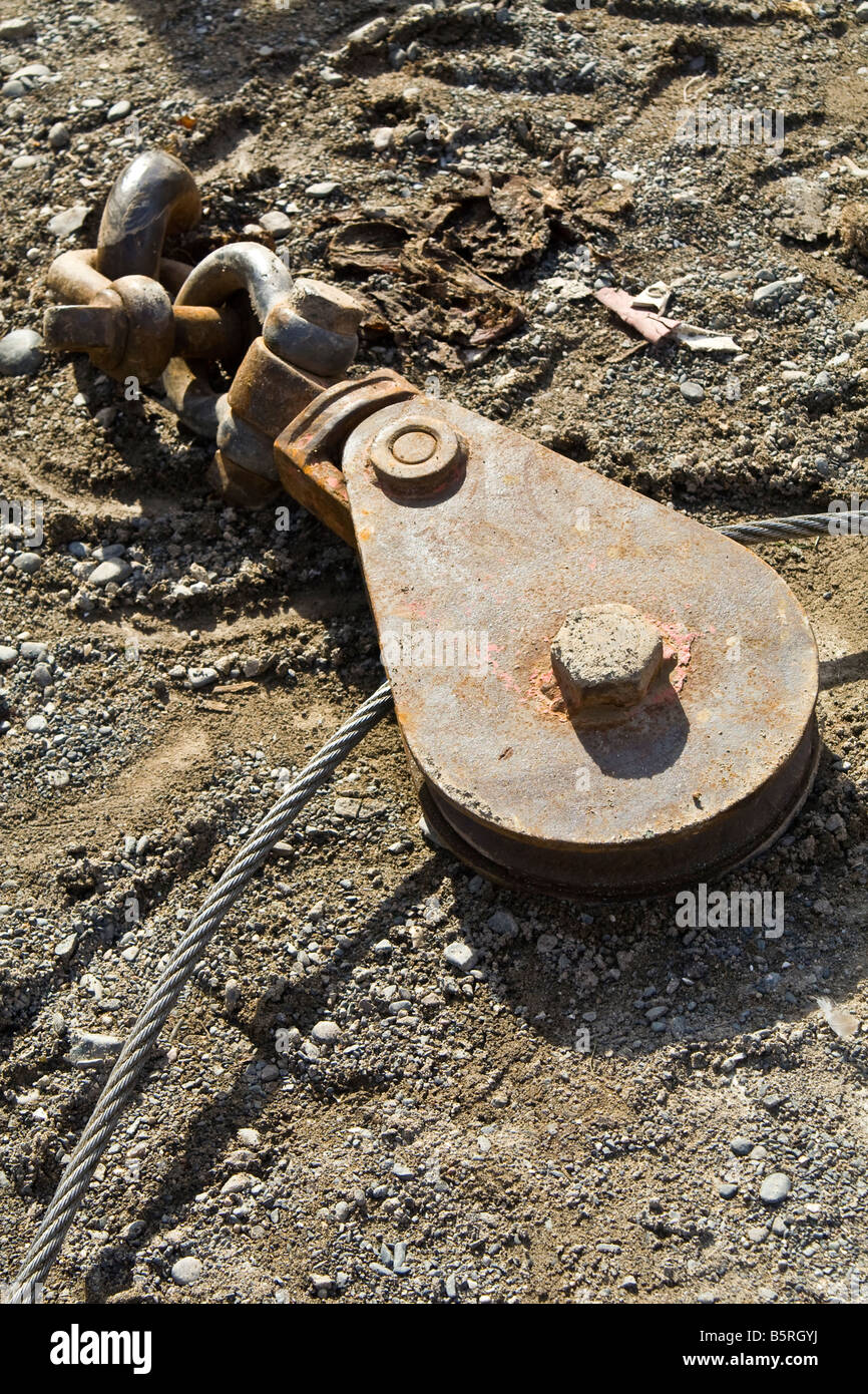 Boat winch, UK. Stock Photo