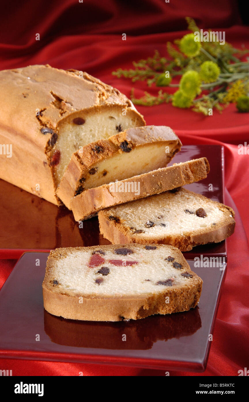 fruit loaf cake Stock Photo
