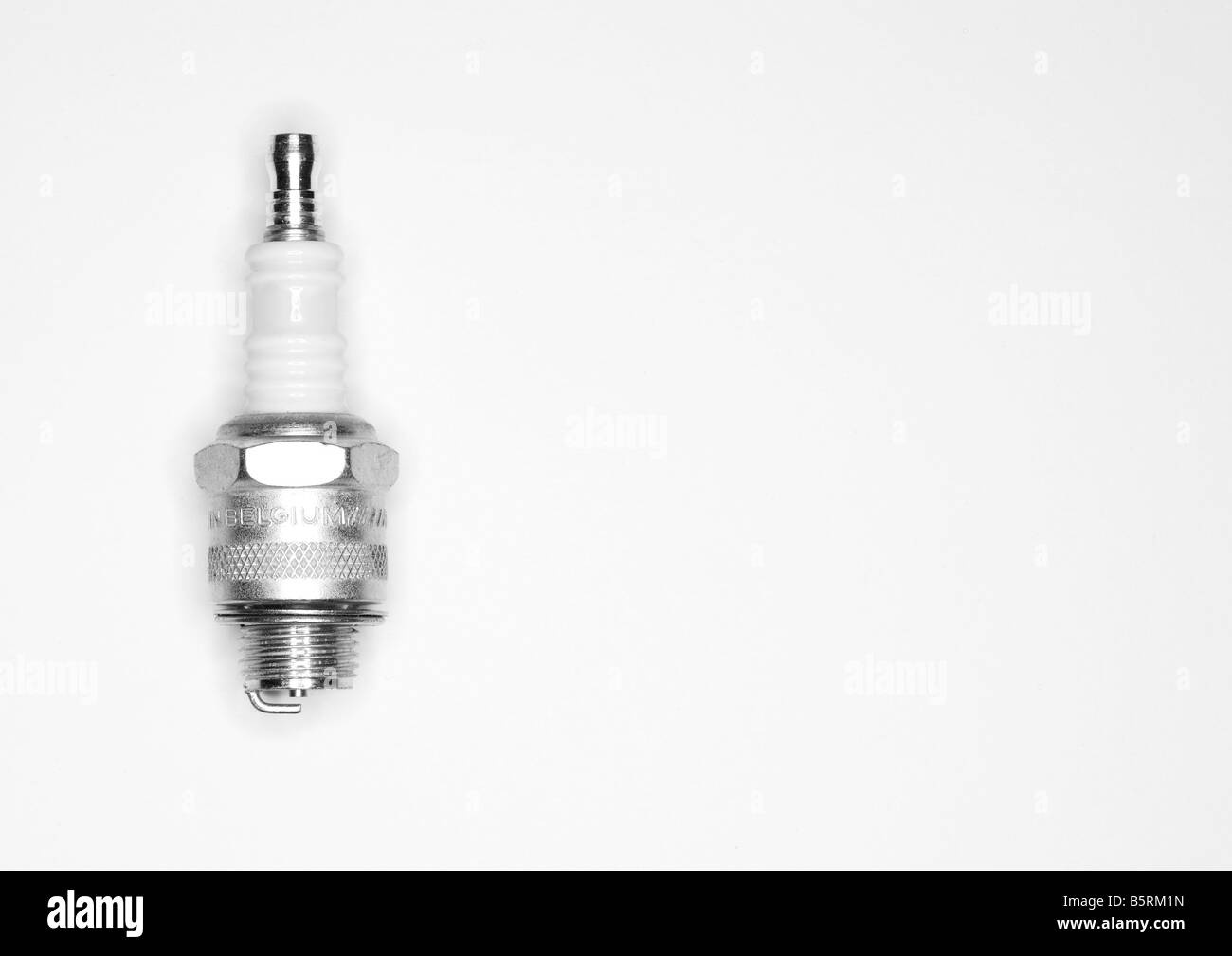 spark plug on white background Stock Photo Alamy