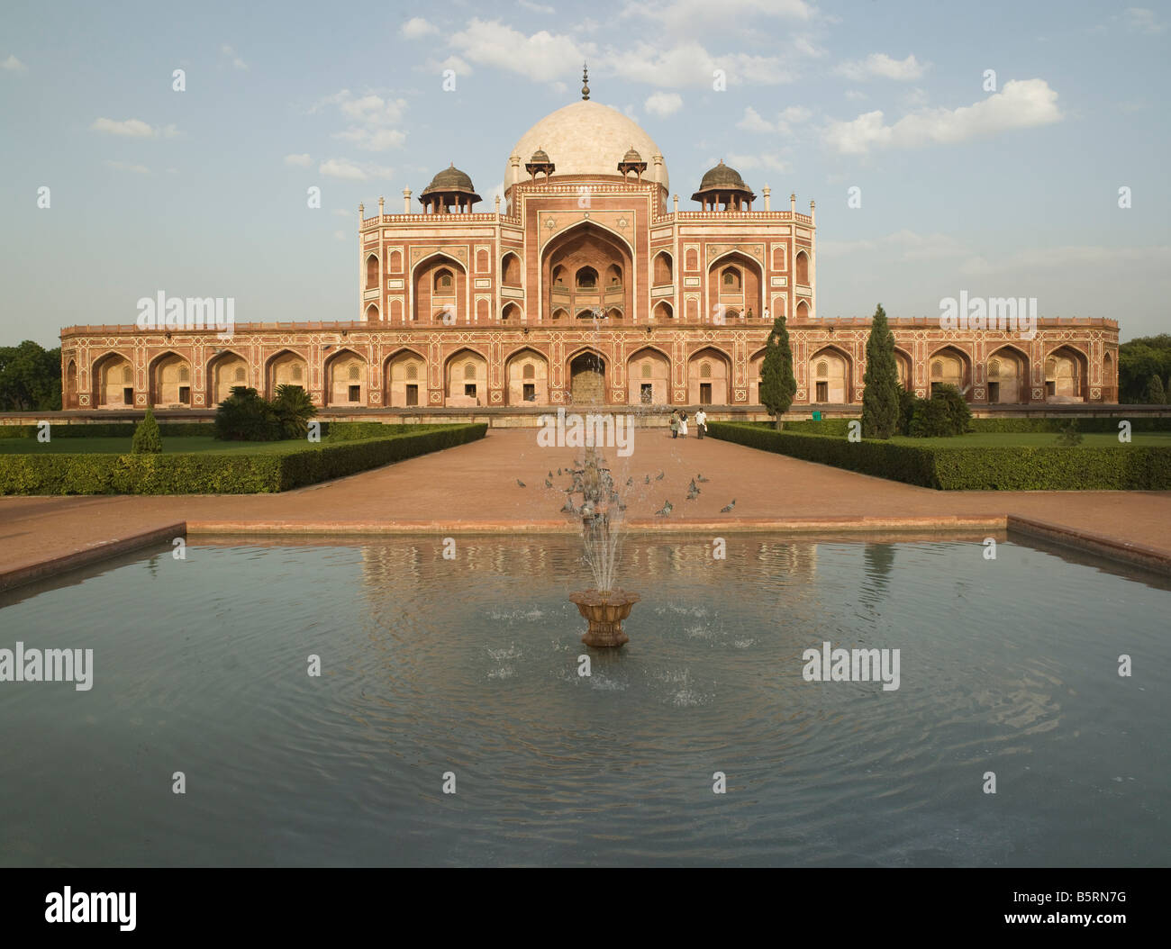 Humayuns Tomb Delhi India. Mausoleum of second Mughal Emperor built by his widow Jaji Begam Stock Photo