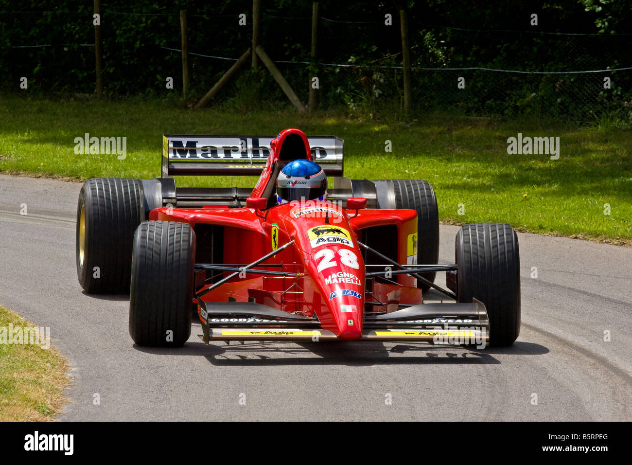 1995 Ferrari 412 T2 With Driver Klaas Zwart At Goodwood Festival Of Speed Sussex Uk Stock Photo Alamy