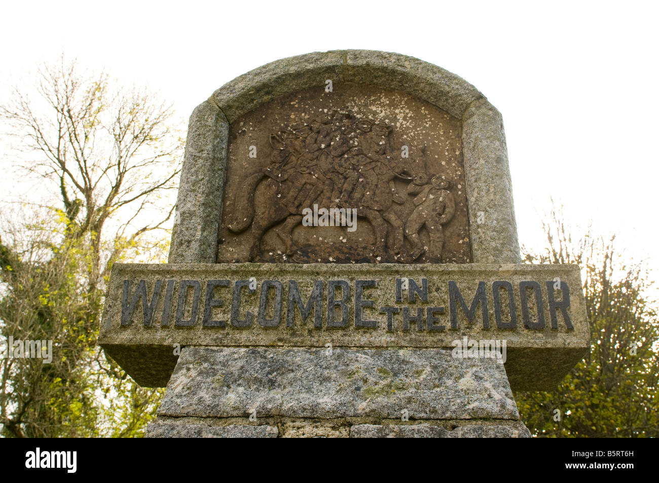 Widecombe in the Moor Church, Dartmoor National Park Stock Photo