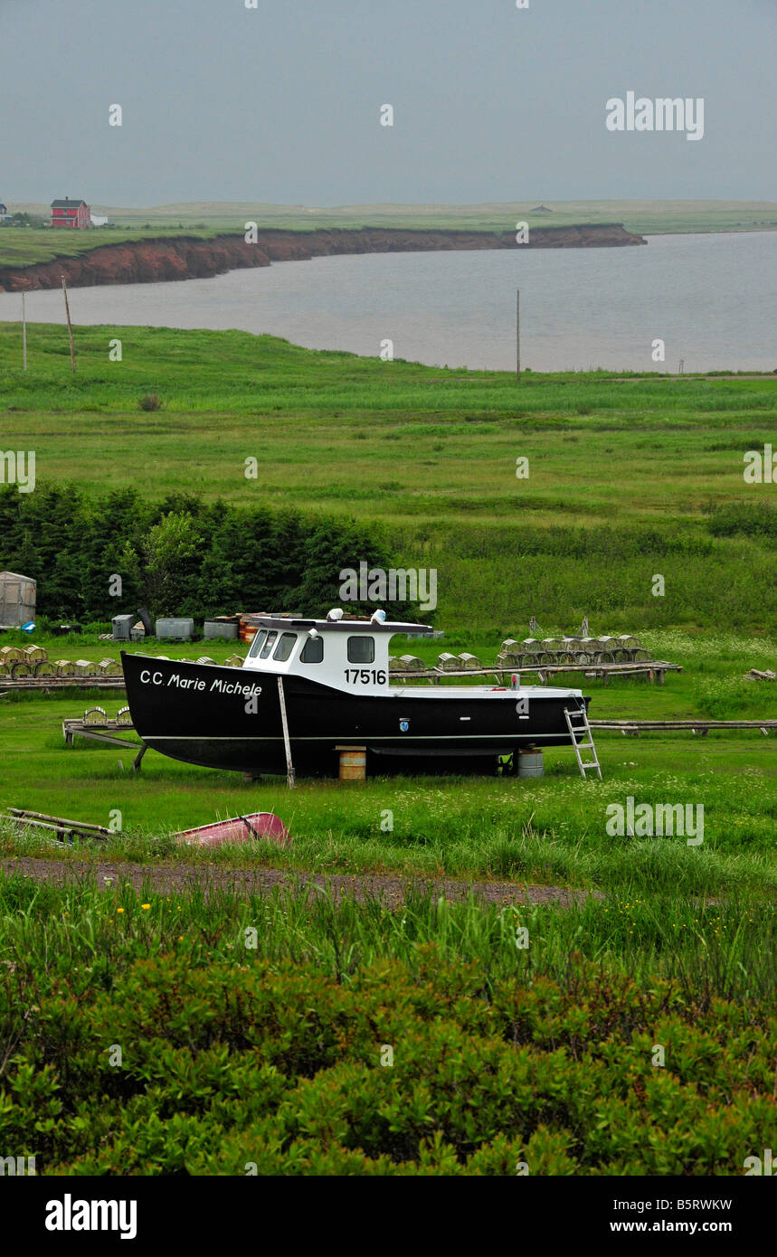 Fatima , Cap Aux Meules island, Iles de la Madeleine Quebec Stock Photo