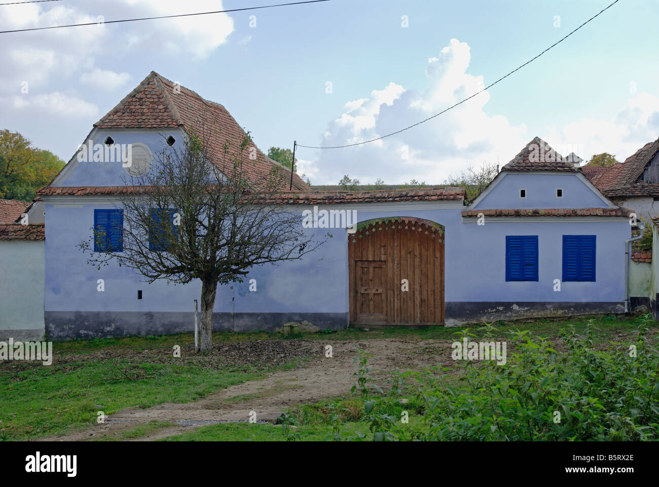 House in Viscri, Romania Stock Photo