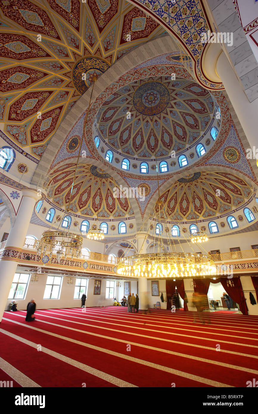 Merkez Mosque in DuisburgMarxloh. Biggest mosque in Germany Stock