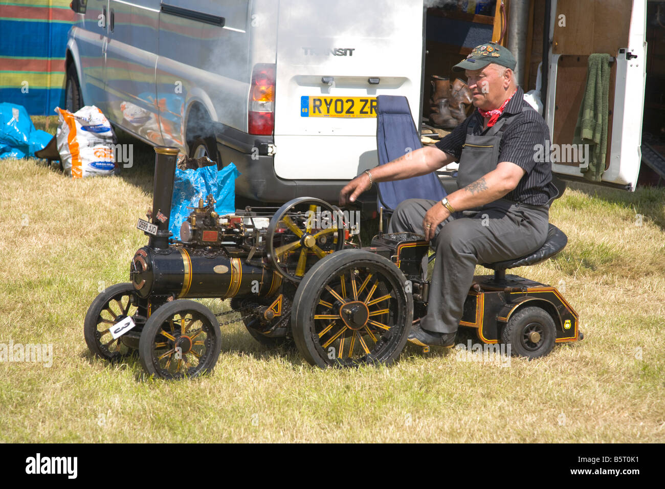 Wiltshire Steam vintage Rally England 2008 Miniature steam traction engines Stock Photo