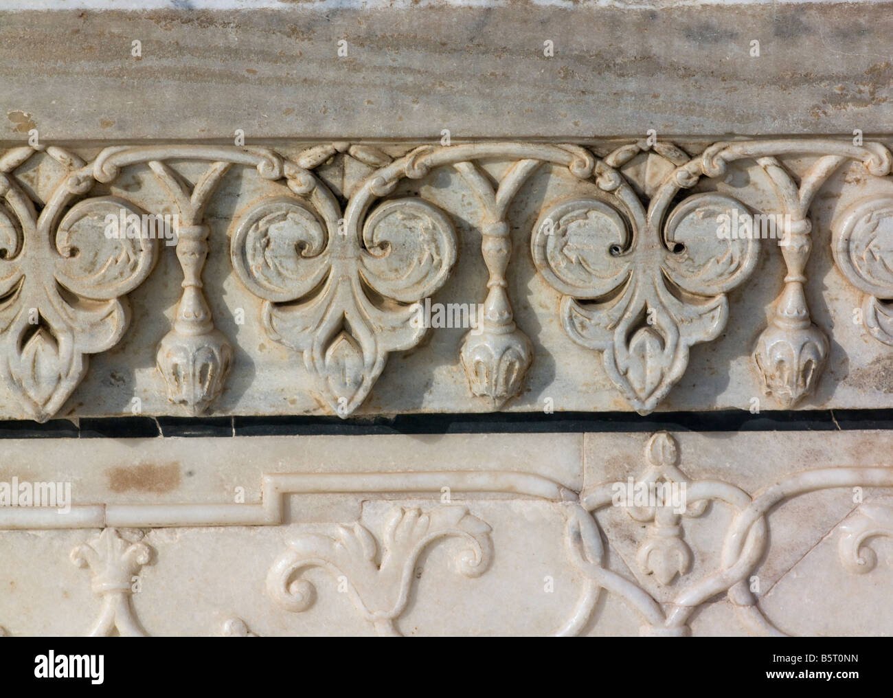 Taj Mahal Marble Carving Stock Photo