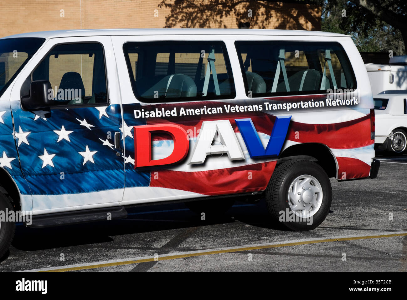 Disabled American Veterans transportation van at the Lake City VA hospital Florida Stock Photo