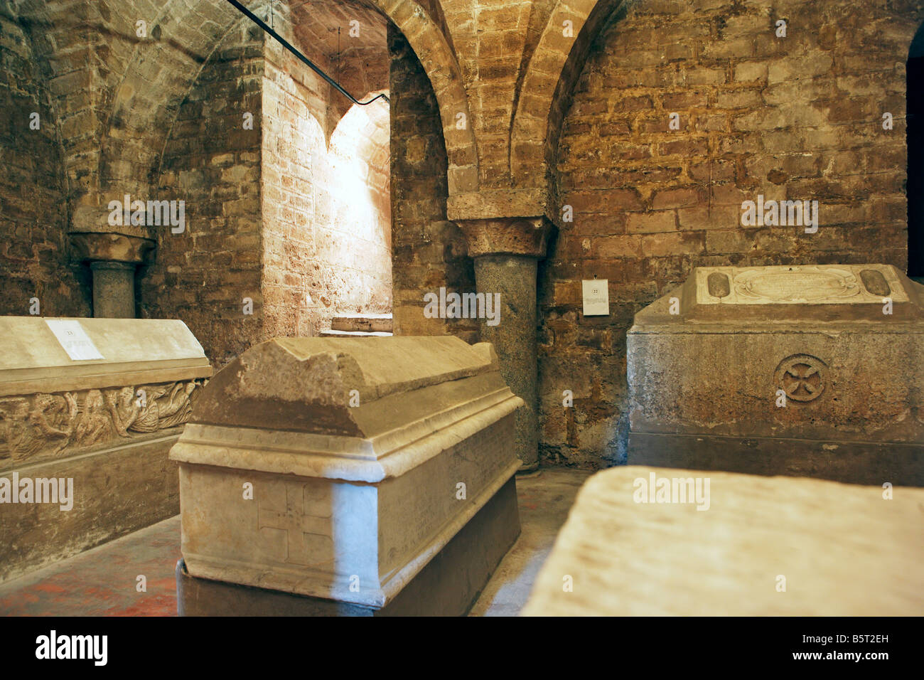 Crypt of Palermo Cathedral, Palermo, Sicily Stock Photo