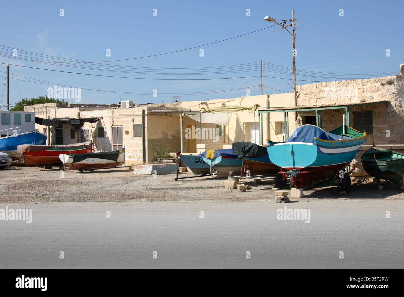 The "Boat Village" at "St Thomas Bay" Marsaskala, Malta Stock Photo Alamy