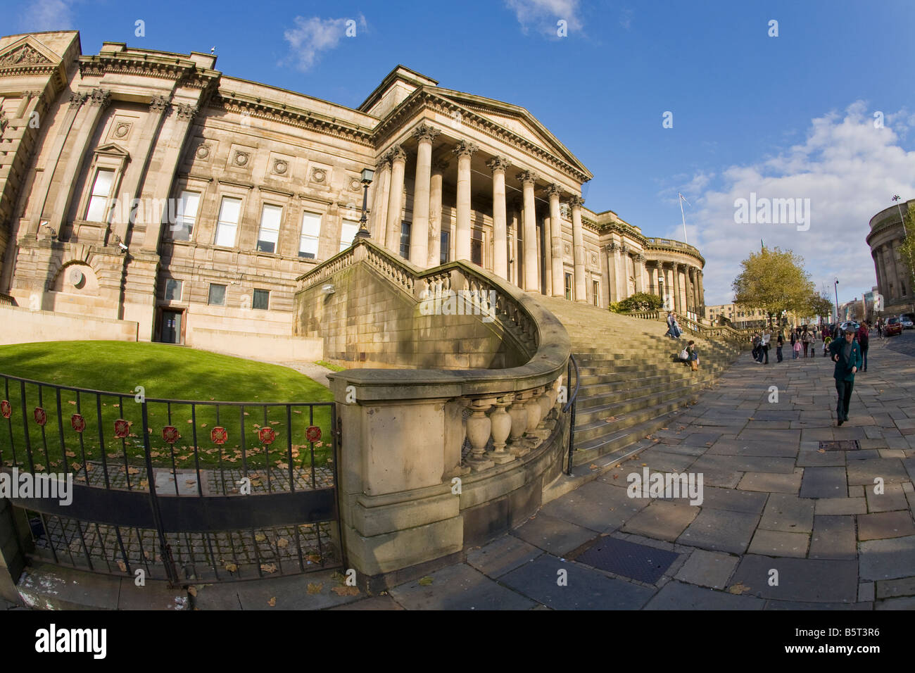 Record Office Central Library on William Brown Street  Liverpool Merseyside England UK United Kingdom GB Great Britain Stock Photo